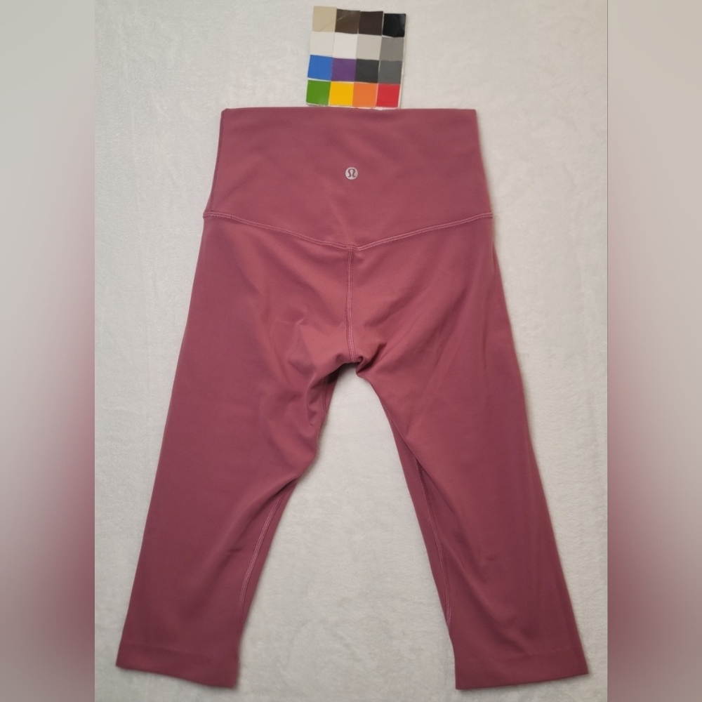 Lululemon Align Crop Size 4 16" Inseam Moss Rose? W6AS8S Legging High Rise Nulu - Picture 2 of 15